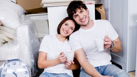 Couple packing things for moving