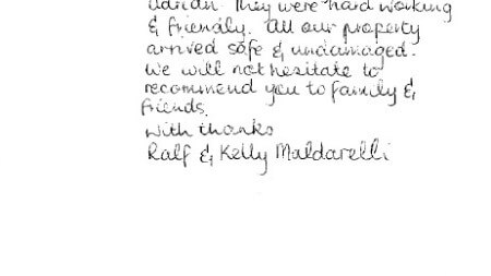 Testimonial from Ralf and Kelly Maldarelli