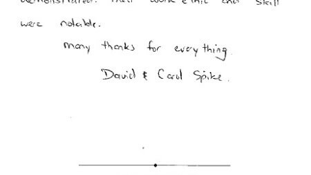 Testimonial from David and Carol Spike